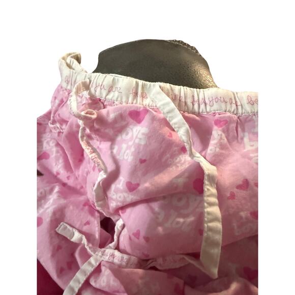 Be As You Are Pajama Pants. Size Medium. Pink with I Love Boys written all over - Picture 3 of 4